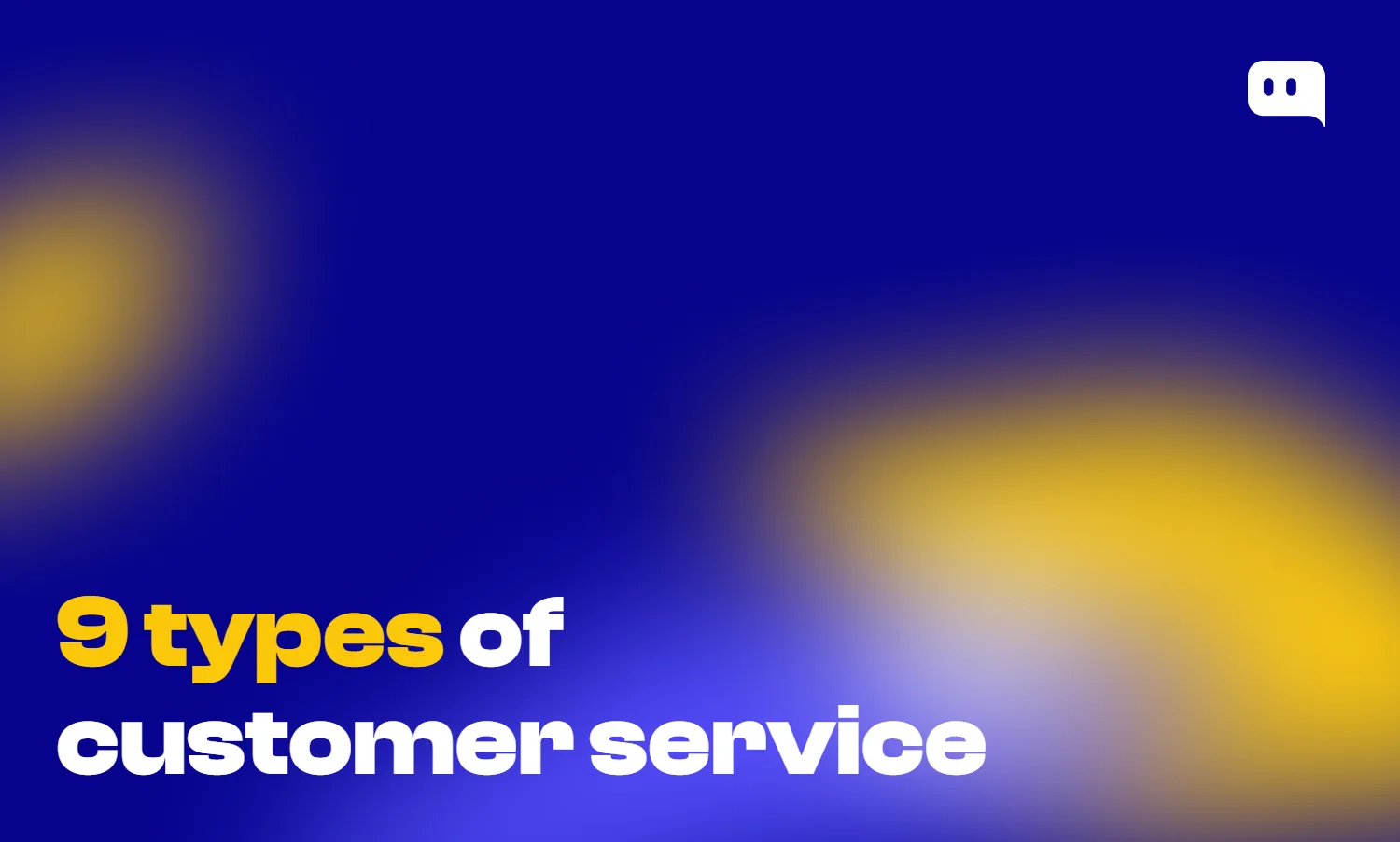 9 type of customer service