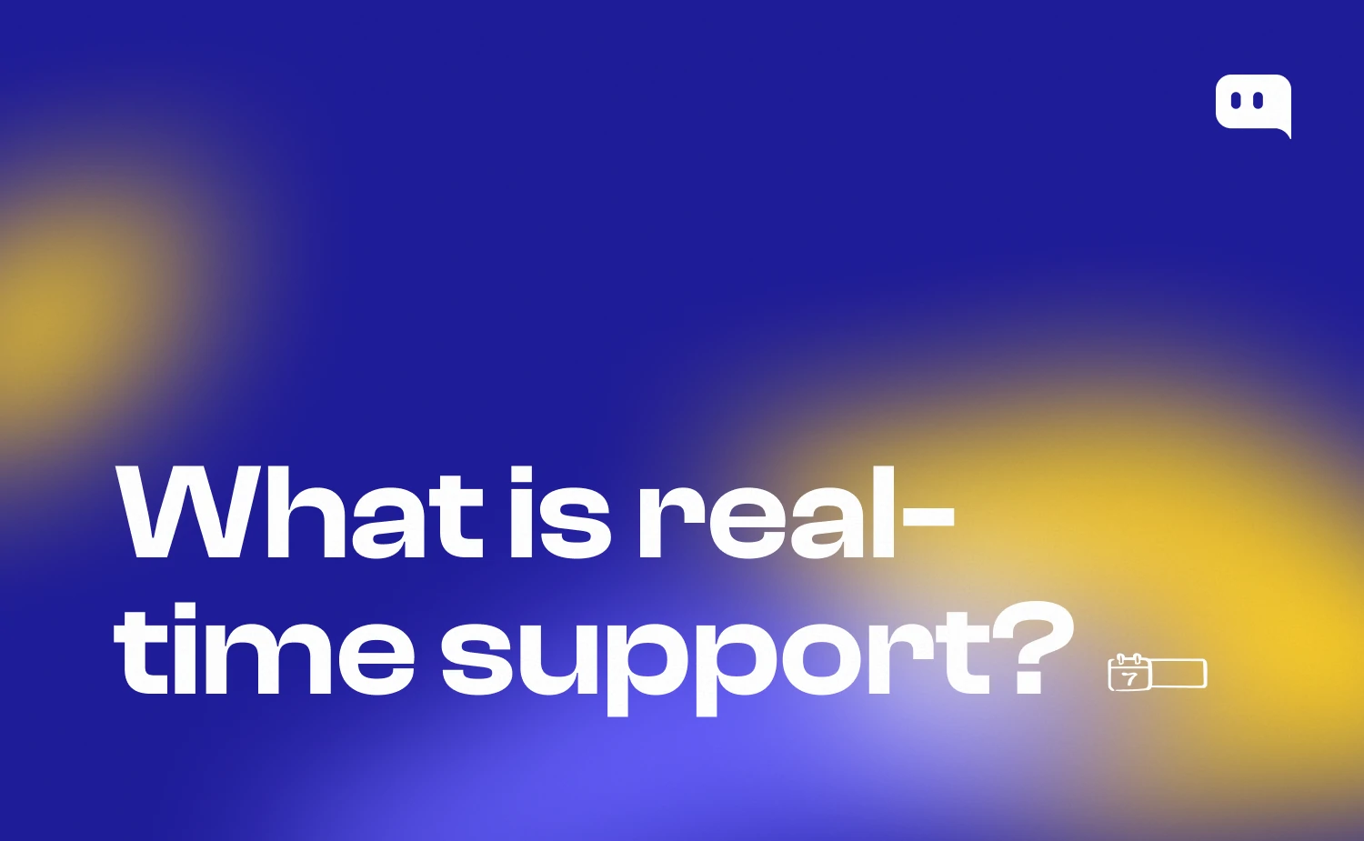 What is real time support blog thumbnail